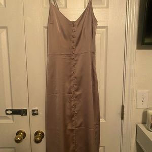 Abercrombie & Fitch size small with side zipper and spaghetti straps.